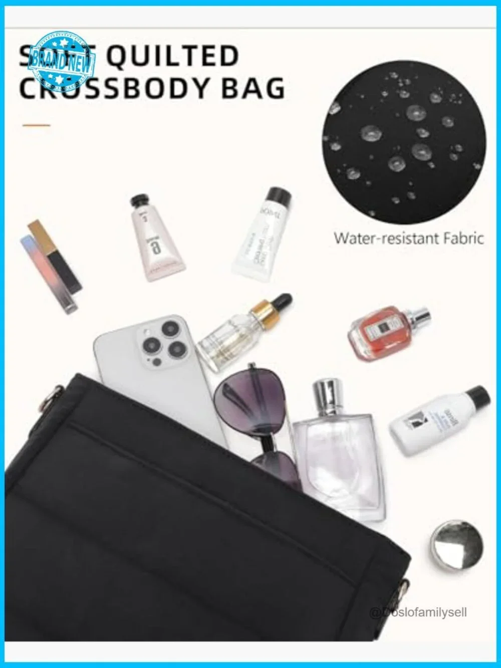 Puffer Quilted Crossbody Hobo Bag with Detachable Straps and Coin Wallet